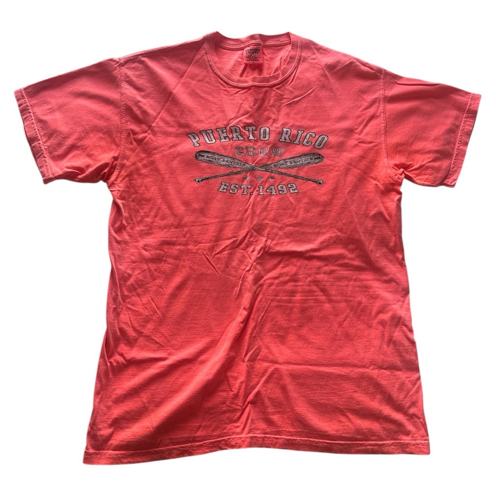 Peach Puerto Rico Crew T-Shirt